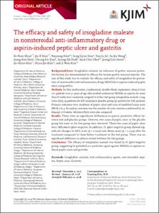 The Efficacy and Safety of Irsogladine Maleate in Nonsteroidal Anti-Inflammatory Drug or Aspirin-Induced Peptic Ulcer and Gastritis