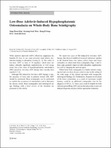 Low-Dose Adefovir-Induced Hypophosphatemic Osteomalacia on Whole-Body Bone Scintigraphy