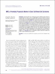 IMP3, a Promising Prognostic Marker in Clear Cell Renal Cell Carcinoma