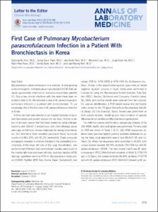 First Case of Pulmonary Mycobacterium parascrofulaceum Infection in a Patient With Bronchiectasis in Korea
