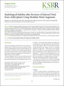 Radiological Stability after Revision of Infected Total Knee Arthroplasty Using Modular Metal Augments