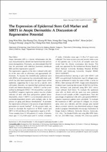 The Expression of Epidermal Stem Cell Marker and SIRT1 in Atopic Dermatitis: A Discussion of Regenerative Potential