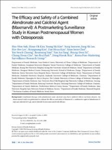 The Efficacy and Safety of a Combined Alendronate and Calcitriol Agent (Maxmarvil): A Postmarketing Surveillance Study in Korean Postmenopausal Women with Osteoporosis