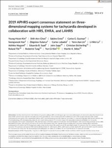 2019 APHRS expert consensus statement on three-dimensional mapping systems for tachycardia developed in collaboration with HRS, EHRA, and LAHRS