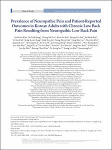 Prevalence of Neuropathic Pain and Patient-Reported Outcomes in Korean Adults with Chronic Low Back Pain Resulting from Neuropathic Low Back Pain