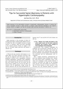 Tips for Successful Septal Myectomy in Hypertrophic Obstructive Cardiomyopathy