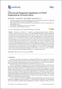 Clinical and Prognostic Significance of TZAP Expression in Cervical Cancer