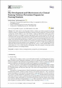 The Development and Effectiveness of a Clinical Training Violence Prevention Program for Nursing Students