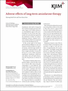 Adverse effects of long-term amiodarone therapy