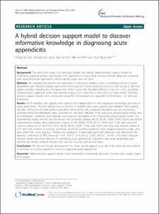 A hybrid decision support model to discover informative knowledge in diagnosing acute appendicitis