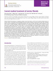 Current medical treatment of uterine fibroids