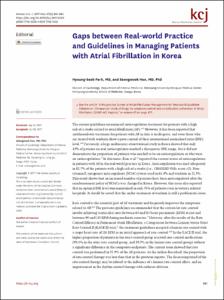 Gaps between Real-world Practice and Guidelines in Managing Patients with Atrial Fibrillation in Korea