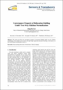 Convergence Property of Relaxation Rabling Under Two-Way Sinkhon Normalization