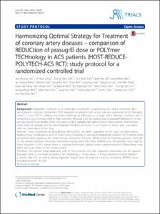 Harmonizing Optimal Strategy for Treatment of coronary artery diseases--comparison of REDUCtion of prasugrEl dose or POLYmer TECHnology in ACS patients (HOST-REDUCE-POLYTECH-ACS RCT): study protocol for a randomized controlled trial
