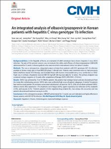An integrated analysis of elbasvir/grazoprevir in Korean patients with hepatitis C virus genotype 1b infection