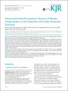 Ultrasound-Guided Percutaneous Removal of Wooden Foreign Bodies in the Extremities with Hydro-Dissection Technique
