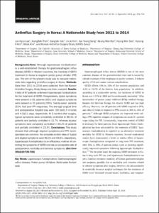 Antireflux Surgery in Korea: A Nationwide Study from 2011 to 2014