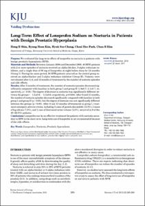 Long-Term Effect of Loxoprofen Sodium on Nocturia in Patients with Benign Prostatic Hyperplasia