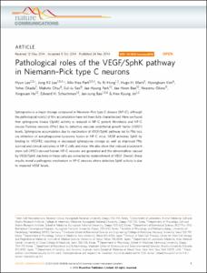 Pathological roles of the VEGF/SphK pathway in Niemann-Pick type C neurons
