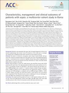Characteristics, Management and Clinical Outcomes of Patients With Sepsis: A Multicenter Cohort Study in Korea
