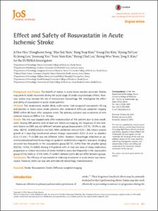 Effect and Safety of Rosuvastatin in Acute Ischemic Stroke