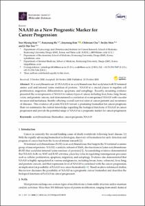 NAA10 as a New Prognostic Marker for Cancer Progression
