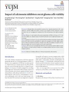 Impact of calcineurin inhibitors on rat glioma cells viability
