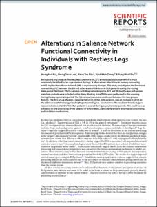 Alterations in Salience Network Functional Connectivity in Individuals with Restless Legs Syndrome