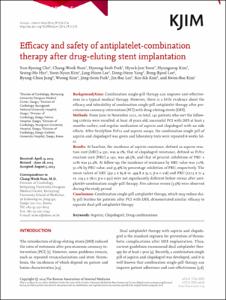 Efficacy and safety of antiplatelet-combination therapy after drug-eluting stent implantation