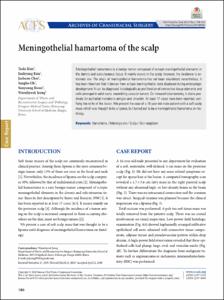 Meningothelial hamartoma of the scalp