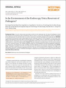 Is the Environment of the Endoscopy Unit a Reservoir of Pathogens?