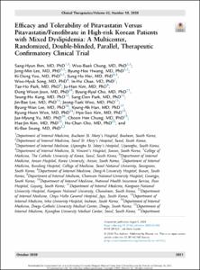 Efficacy and Tolerability of Pitavastatin Versus Pitavastatin/Fenofibrate in High-risk Korean Patients with Mixed Dyslipidemia: A Multicenter, Randomized, Double-blinded, Parallel, Therapeutic Confirmatory Clinical Trial