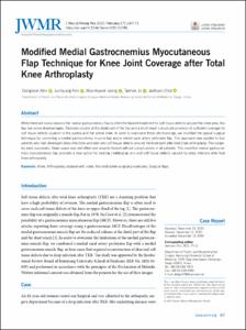 Modified Medial Gastrocnemius Myocutaneous Flap Technique for Knee Joint Coverage after Total Knee Arthroplasty
