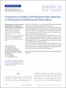 Comparison of Axillary and Supraclavicular Approach in Ultrasound-Guided Brachial Plexus Block