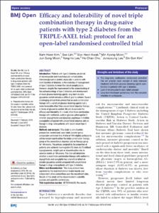 Efficacy and tolerability of novel triple combination therapy in drug-naïve patients with type 2 diabetes from the TRIPLE-AXEL trial: protocol for an open-label randomised controlled trial