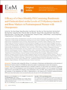 Efficacy of a once-monthly pill containing ibandronate and cholecalciferol on the levels of 25-hydroxyvytamin D and bone markers in postmenopausal women with osteoporosis