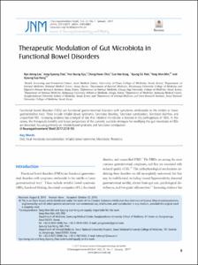Therapeutic Modulation of Gut Microbiota in Functional Bowel Disorders