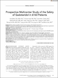 Prospective Multicenter Study of the Safety of Gadoteridol in 6163 Patients