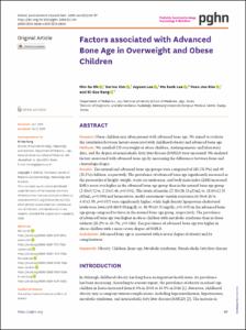 Factors associated with Advanced Bone Age in Overweight and Obese Children