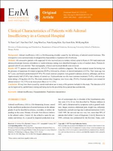 Clinical characteristics of patients with adrenal insufficiency in a general hospital