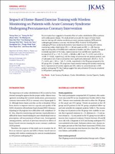 Impact of Home-Based Exercise Training with Wireless Monitoring on Patients with Acute Coronary Syndrome Undergoing Percutaneous Coronary Intervention