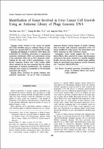 Identification of Genes Involved in Liver Cancer Cell Growth Using an Antisense Library of Phage Genomic DNA