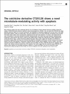 The colchicine derivative CT20126 shows a novel
microtubule-modulating activity with apoptosis
